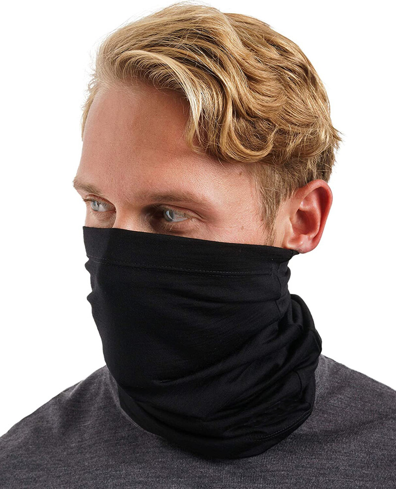 100% merino vlnený nákrčník, lyžiarsky nákrčník pre mužov, ľahký vlnený nákrčník, unisex merino vlnená pokrývka hlavy, jedna veľkosť