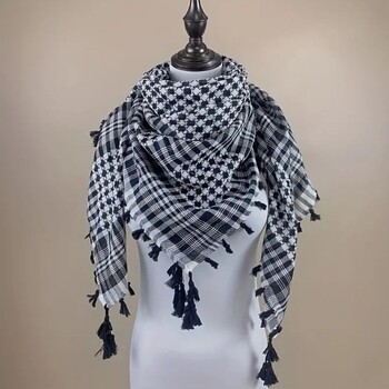 Κασκόλ Keffiyeh Tacticals Desert Scarf Wrap Shemagh Head Neck αραβικό μαντίλι Unisex Arab Shemagh Keffiyeh Palestine Scarf