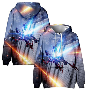 Game Armored Core VI Fires of Rubicon Графични суичъри Harajuku Fashion Cartoon 3D Print Hoodies For Men Clothes Kid Boy Tops