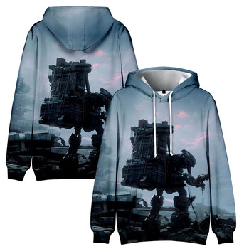 Game Armored Core VI Fires of Rubicon Графични суичъри Harajuku Fashion Cartoon 3D Print Hoodies For Men Clothes Kid Boy Tops