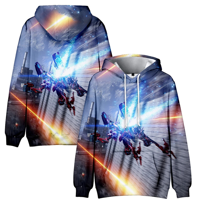 Hanorace grafice Game Armored Core VI Fires Of Rubicon Harajuku Moda desene animate 3D Print Hoodie pentru bărbați Haine Copii băieți Topuri