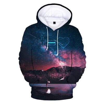 Kristiana Jēzus ticīgais vīriešu džemperis ar 3D apdruku krusta džemperis pavasara rudens gadījumam ar garām piedurknēm ielas lielizmēra džemperis