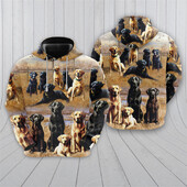 Labrador vadászat grafikus pulóverek Harajuku divat kutyavadász pulóverek férfiaknak ruhák alkalmi alkalmi vadkacsa tréningruha fiú felső