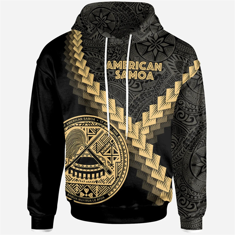 American Samoa Tatau Red Graphic Hoodie Polynesian Over Hoodie Y2k Flag New In Hoodies & Sweatshirts Hoodies for Men Pullover
