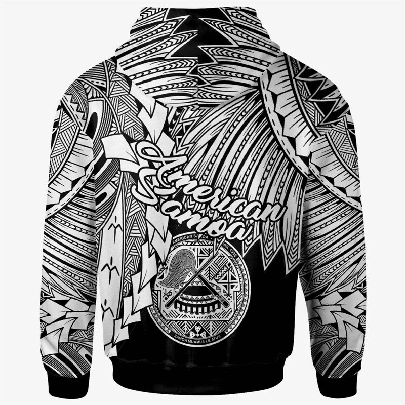 American Samoa Tatau Red Graphic Hoodie Polynesian Over Hoodie Y2k Flag New In Hoodies & Sweatshirts Hoodies for Men Pullover
