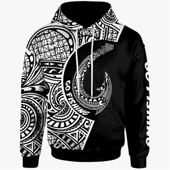 Saipan Island Hawaii Hoodie Tropical Tribe Tattoo Графични качулки за мъже Полинезийски пуловери с качулка Суичъри Готини y2k горнища