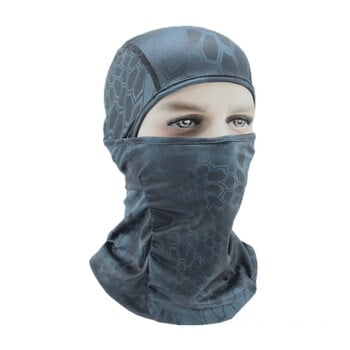 Καλοκαιρινή ποδηλασία Ανδρικά Balaclava Python Pattern Cool Tactics Καπάκι Breathable Sun Protection Bandana Camouflage Κασκόλ μάσκα μοτοσυκλέτας