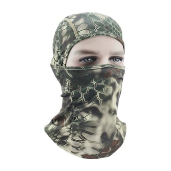 Καλοκαιρινή ποδηλασία Ανδρικά Balaclava Python Pattern Cool Tactics Καπάκι Breathable Sun Protection Bandana Camouflage Κασκόλ μάσκα μοτοσυκλέτας