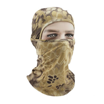 Καλοκαιρινή ποδηλασία Ανδρικά Balaclava Python Pattern Cool Tactics Καπάκι Breathable Sun Protection Bandana Camouflage Κασκόλ μάσκα μοτοσυκλέτας