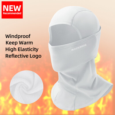 ROCKBROS Téli Kerékpár Balaclava Szélálló Meleg Polár Sálmaszk Szabadtéri Sport Horgászat Sí Motor Kerékpáros Fejfedők