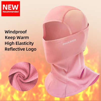 ROCKBROS Téli Kerékpár Balaclava Szélálló Meleg Polár Sálmaszk Szabadtéri Sport Horgászat Sí Motor Kerékpáros Fejfedők