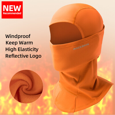 ROCKBROS Téli Kerékpár Balaclava Szélálló Meleg Polár Sálmaszk Szabadtéri Sport Horgászat Sí Motor Kerékpáros Fejfedők