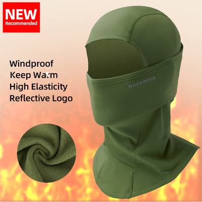 ROCKBROS Téli Kerékpár Balaclava Szélálló Meleg Polár Sálmaszk Szabadtéri Sport Horgászat Sí Motor Kerékpáros Fejfedők
