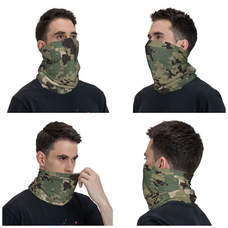 Navy NWU Camo Bandana Λαιμός Gaiter εμπριμέ καμουφλάζ Balaclavas Μάσκα Κασκόλ Πολυλειτουργικό κεφαλόδεσμο Ανδρικά Γυναίκα Ενήλικες Χειμώνας