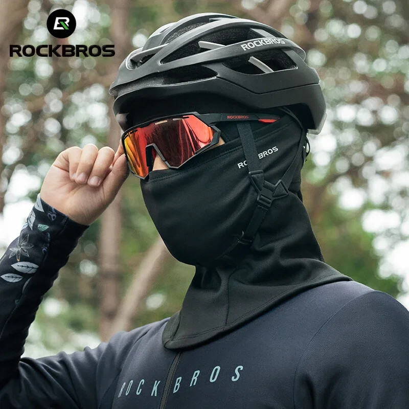 ROCKBROS Zimná maska na tvár, priedušná lyžiarska cyklistická šatka, bežecká tréningová kukla, outdoorové športy, teplá vetruodolná cyklistická výbava