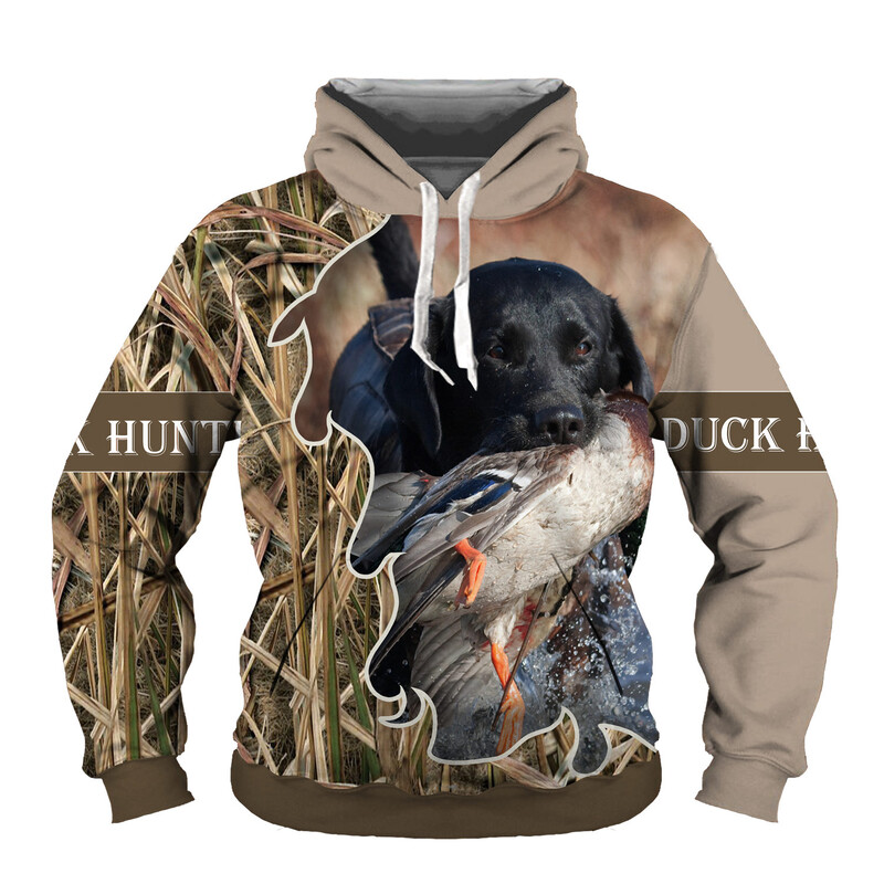 Animal Dog Hunting 3D Print Ανδρικές κουκούλες Hunting Hunter Ανδρικές/Γυναικείες φούτερ Harajuku Streetwear Casual Hip Hop πουκάμισο