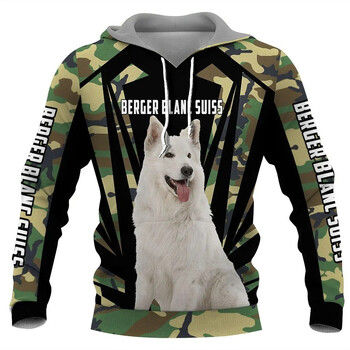 Belgian Malinois Animel 3D Graphic Hoodies За мъже Дамски дрехи Ежедневни пуловери Суичър с дълъг ръкав Есенен суичър Облекло