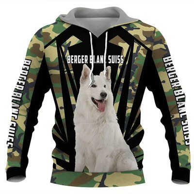 Belgian Malinois Animel Hanorace grafice 3D pentru bărbați, femei, haine, ocazional, pulovere, hanorac cu mânecă lungă, hanorac de toamnă
