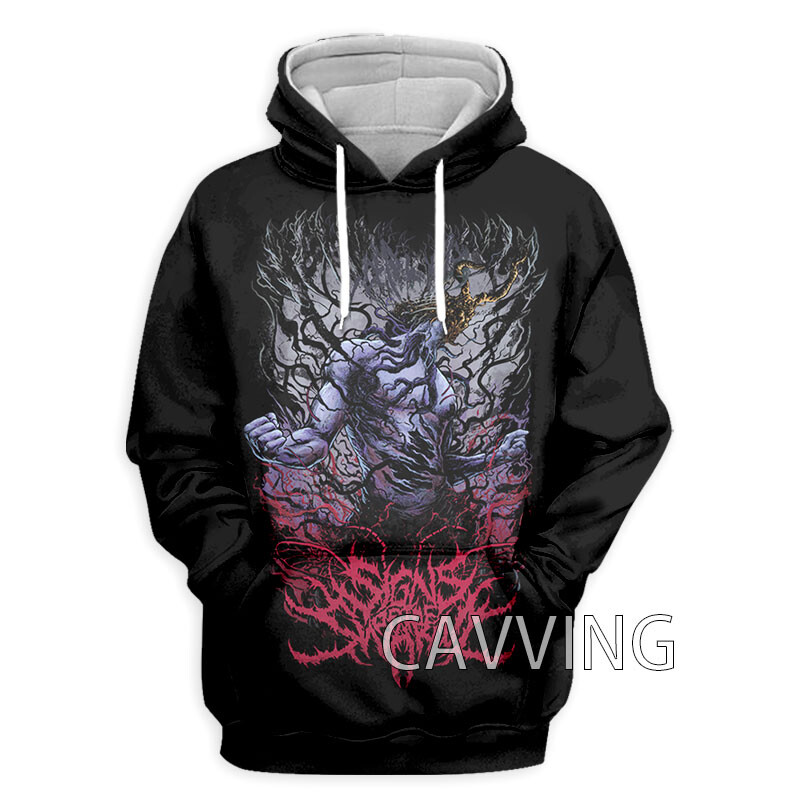 Nové módne dámske/pánske mikiny s 3D potlačou a motívom kapely Signs of the Swarm, mikiny s kapucňou Harajuku, topy a oblečenie