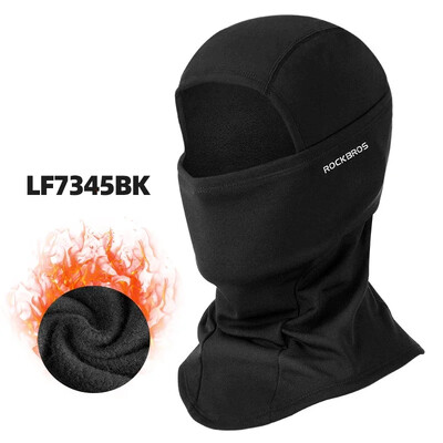 ROCKBROS Téli Hegymászó Túra Gyapjú Thermal Melegen Szélálló Kerékpáros Arc Balaclava Futás Horgász Sí Kalap Fejfedők
