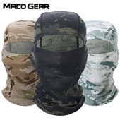 Balaclava tactică de vară Ciclism Acoperire completă Rezistent la vânt, alergare, schi, eșarfă, sport, bicicletă, mască respirabilă, cască, glugă, șapcă bărbați