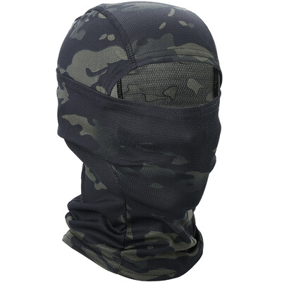 Balaclava tactică de vară Ciclism Acoperire completă Rezistent la vânt, alergare, schi, eșarfă, sport, bicicletă, mască respirabilă, cască, glugă, șapcă bărbați