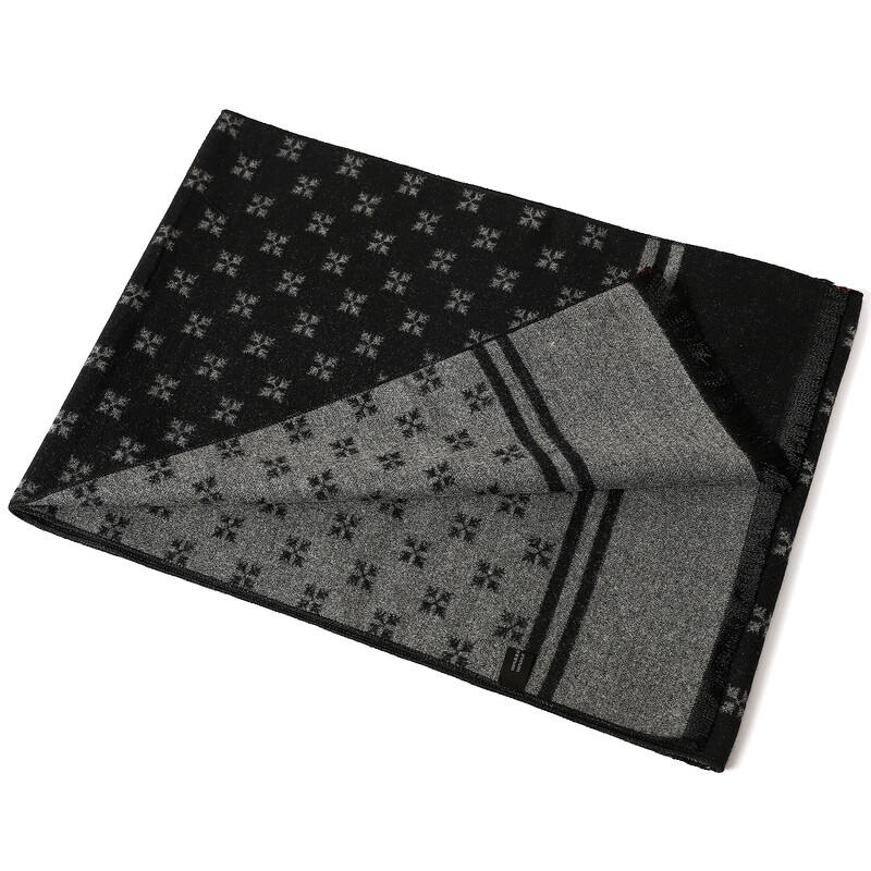 Populāra jauna vēja necaurlaidīga smilšu šalle Izbraukuma vīriešu biznesa šalle Luksusa apdruka kakla šalle Mode rudens un ziemas kašmira šalle