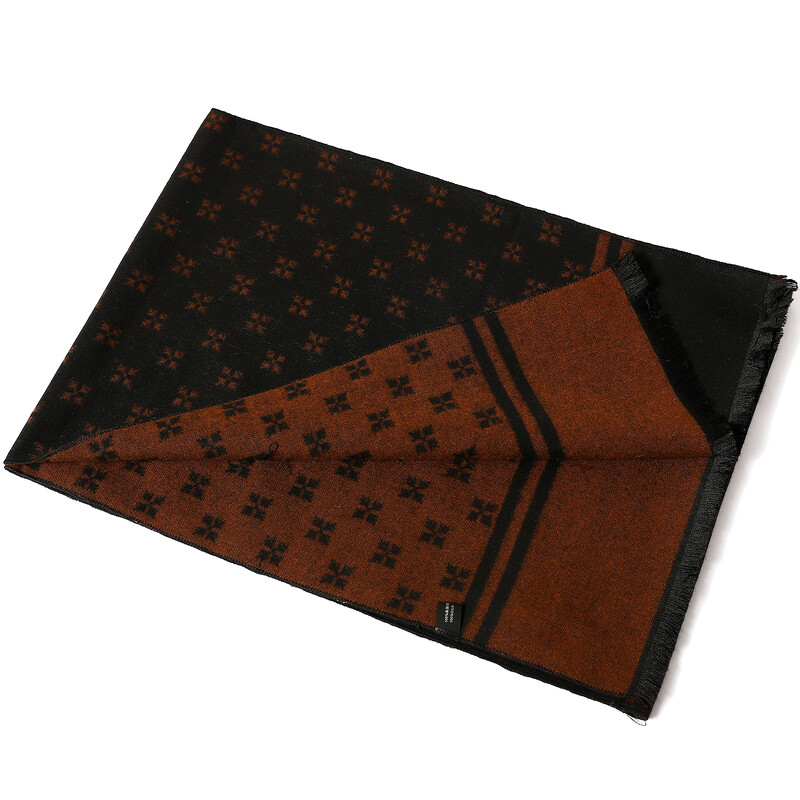 Populāra jauna vēja necaurlaidīga smilšu šalle Izbraukuma vīriešu biznesa šalle Luksusa apdruka kakla šalle Mode rudens un ziemas kašmira šalle