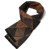 Izbraukuma vīriešu biznesa šalle Populāra jauna vēja necaurlaidīga smilšu šalle Luksusa apdruka kakla šalle Mode rudens un ziemas kašmira šalle