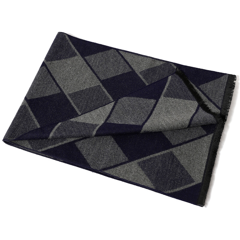 Izbraukuma vīriešu biznesa šalle Populāra jauna vēja necaurlaidīga smilšu šalle Luksusa apdruka kakla šalle Mode rudens un ziemas kašmira šalle