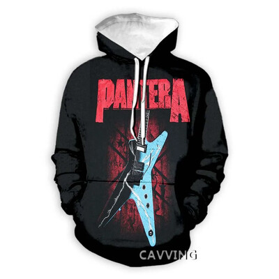 Módne mikiny s kapucňou Pantera Band s 3D potlačou, Harajuku mikiny s kapucňou, topy a oblečenie pre ženy/mužov