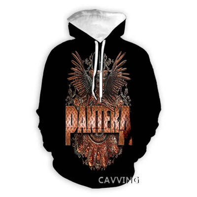 Módne mikiny s kapucňou Pantera Band s 3D potlačou, Harajuku mikiny s kapucňou, topy a oblečenie pre ženy/mužov