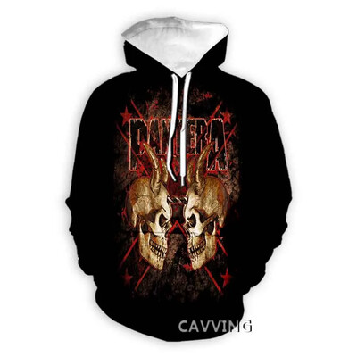 Módne mikiny s kapucňou Pantera Band s 3D potlačou, Harajuku mikiny s kapucňou, topy a oblečenie pre ženy/mužov