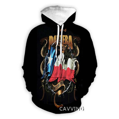 Módne mikiny s kapucňou Pantera Band s 3D potlačou, Harajuku mikiny s kapucňou, topy a oblečenie pre ženy/mužov