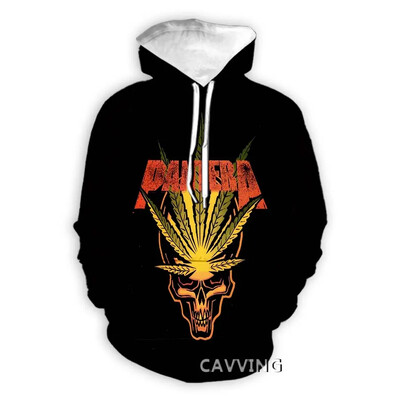 Módne mikiny s kapucňou Pantera Band s 3D potlačou, Harajuku mikiny s kapucňou, topy a oblečenie pre ženy/mužov