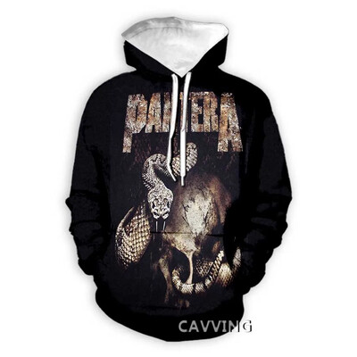 Módne mikiny s kapucňou Pantera Band s 3D potlačou, Harajuku mikiny s kapucňou, topy a oblečenie pre ženy/mužov