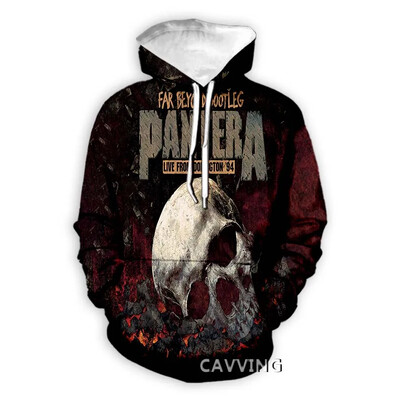 Módne mikiny s kapucňou Pantera Band s 3D potlačou, Harajuku mikiny s kapucňou, topy a oblečenie pre ženy/mužov