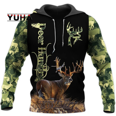 Loomajaht Hirved/Sigade Reaper Bow Hunter Camo uus moodne spordidress, vabaaja 3Dprindiga kapuutsid/sviitrid/jakk