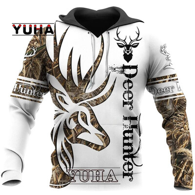 Loomajaht Hirved/Sigade Reaper Bow Hunter Camo uus moodne spordidress, vabaaja 3Dprindiga kapuutsid/sviitrid/jakk