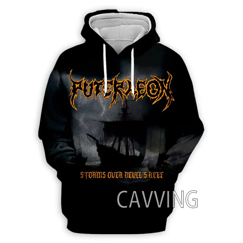 Νέα μόδα Puteraeon Rock τρισδιάστατα εμπριμέ ρούχα Streetwear Ανδρικά φούτερ με κουκούλα Μόδα μπλούζες με μακρυμάνικο πουλόβερ με κουκούλα