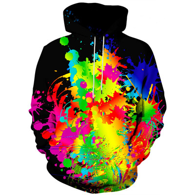 Abstract Smog Graphic Hoodie Ανδρικά ρούχα 3D Traffiti Neon με τυπωμένο νέο σε γυναικεία φούτερ με κουκούλα Harajuku Fashion y2k Φούτερ πουλόβερ