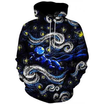 Abstract Smog Graphic Hoodie Ανδρικά ρούχα 3D Traffiti Neon με τυπωμένο νέο σε γυναικεία φούτερ με κουκούλα Harajuku Fashion y2k Φούτερ πουλόβερ