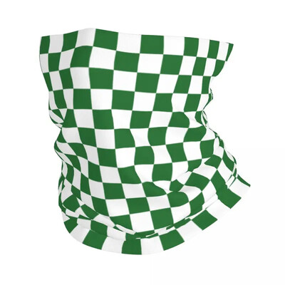 Színes geometrikus kockás bandana nyakmelegítő férfi női téli sícső sál lábszár fekete-fehér kockás arcvédő