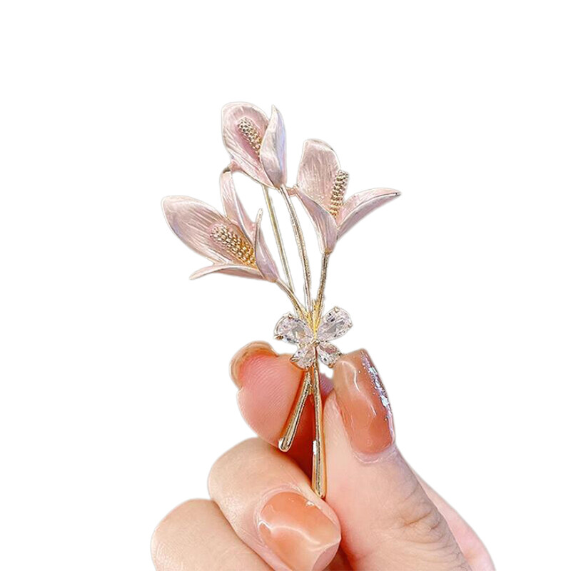 Broșă cu flori de cristal, ace de rever, bijuterii cu strasuri, ace de nuntă pentru femei, broșe mari pentru femei, accesorii de îmbrăcăminte pentru corsaj