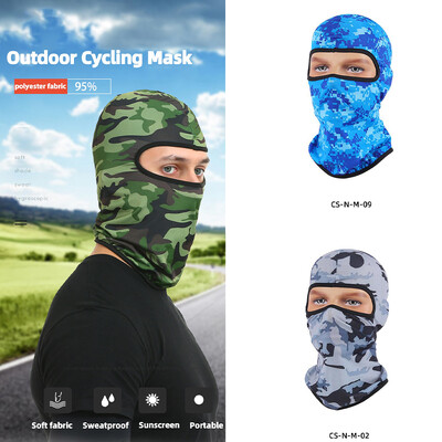 Μάσκα παραλλαγής Cool Full Face Cycling UV Protection για άντρες Quick-Dry Lycra για οδική ποδηλασία σκι και καλοκαιρινή μοτοσικλέτα Sun