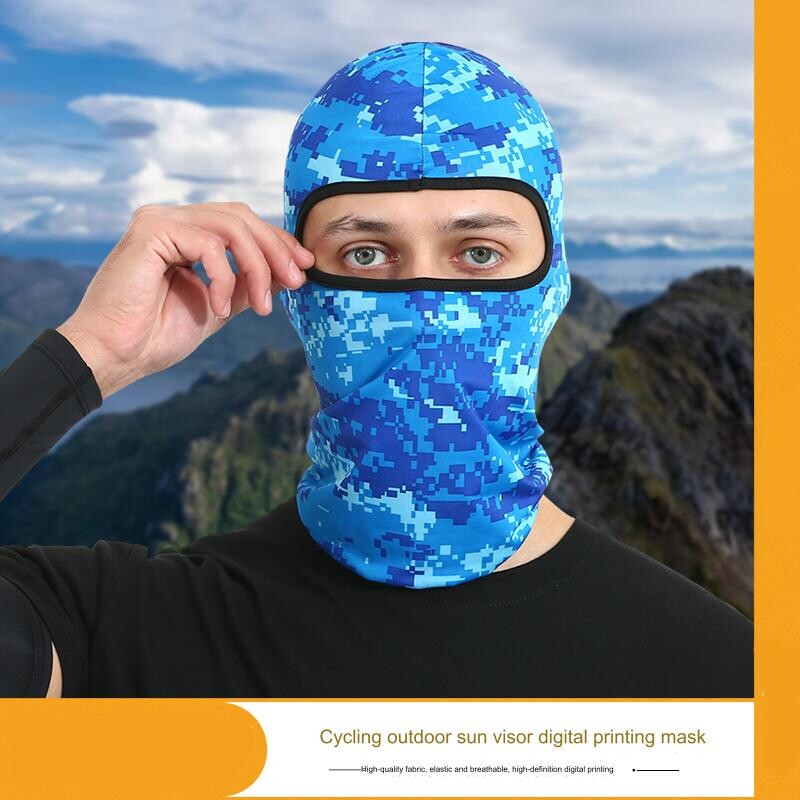 Maskovacie masky Cool Full Face Cycling UV ochrana pre mužov Rýchloschnúca Lycra na cestnú cyklistiku, lyžovanie a letné slnko na motocykel