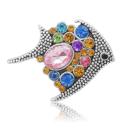 New Beauty Animals ērgļu gliemeži Fish Birds Lovely 20 MM Metāla spiedpogas DIY 18 mm snap rotaslietas vairumtirdzniecība KZ3386