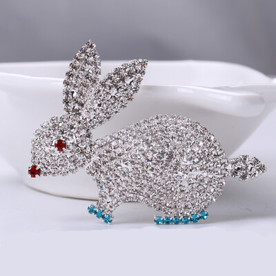 Καρφίτσες Rhinestone Rabbit για γυναίκες Unisex Καρφίτσες ζώων Πολύχρωμες Διαθέσιμες Αξεσουάρ Casual Party Δώρα