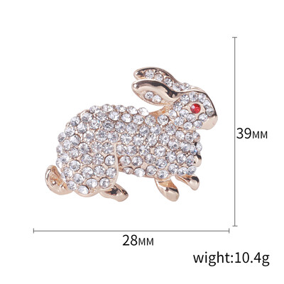 Καρφίτσες Rhinestone Rabbit για γυναίκες Unisex Καρφίτσες ζώων Πολύχρωμες Διαθέσιμες Αξεσουάρ Casual Party Δώρα