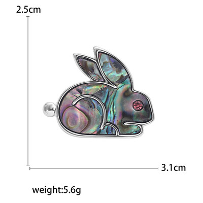 Καρφίτσες Rhinestone Rabbit για γυναίκες Unisex Καρφίτσες ζώων Πολύχρωμες Διαθέσιμες Αξεσουάρ Casual Party Δώρα